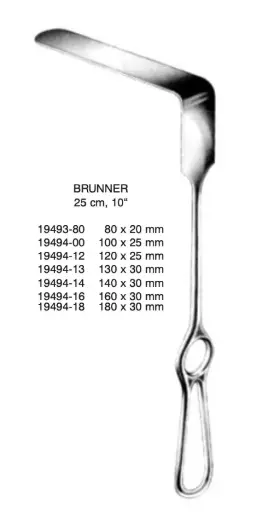 Retractor, Brunner, 25 cm
